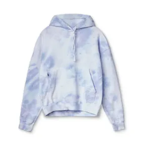 0500. Lightweight Hoodie - Ice Blue Tie Dye