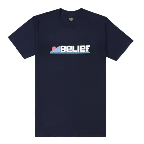 Belief NYC Abstract S/S Tee Navy