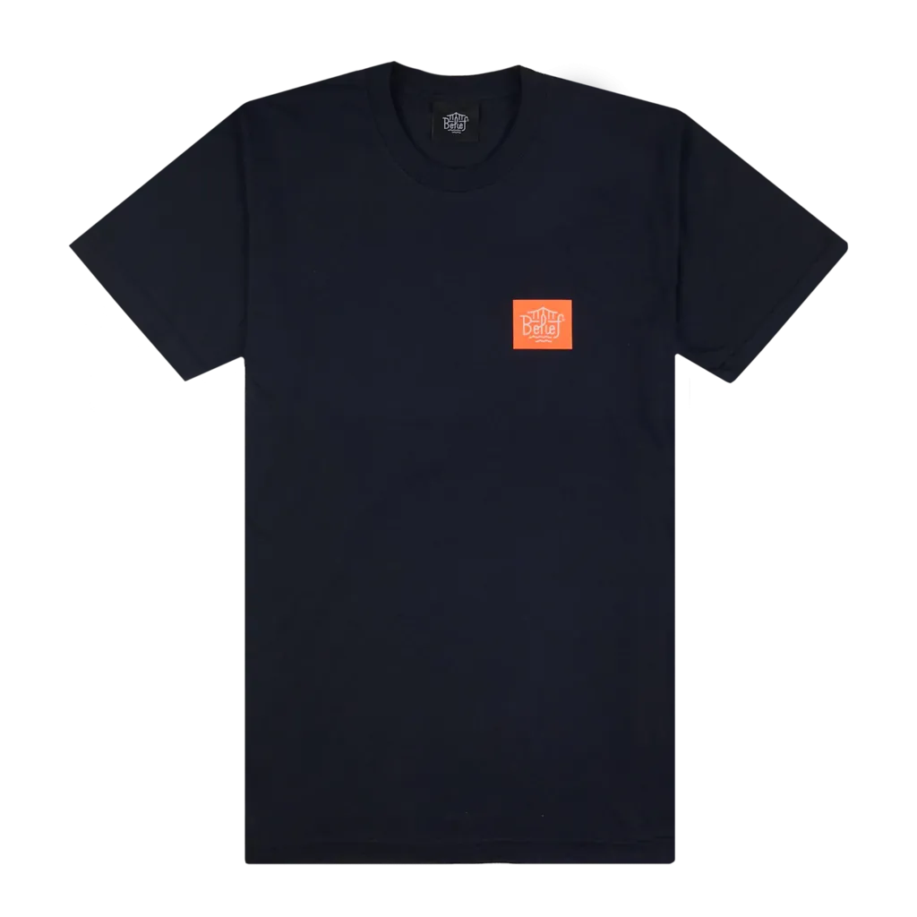 Belief NYC Box Logo S/S Tee Navy