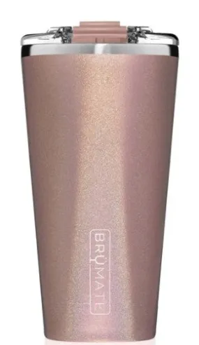 BRUMATE 20oz Imperial Pint Glitter Rose Gold