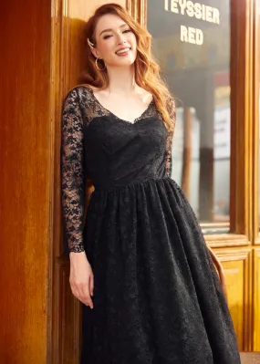 Dramatic Performance Lace Dress