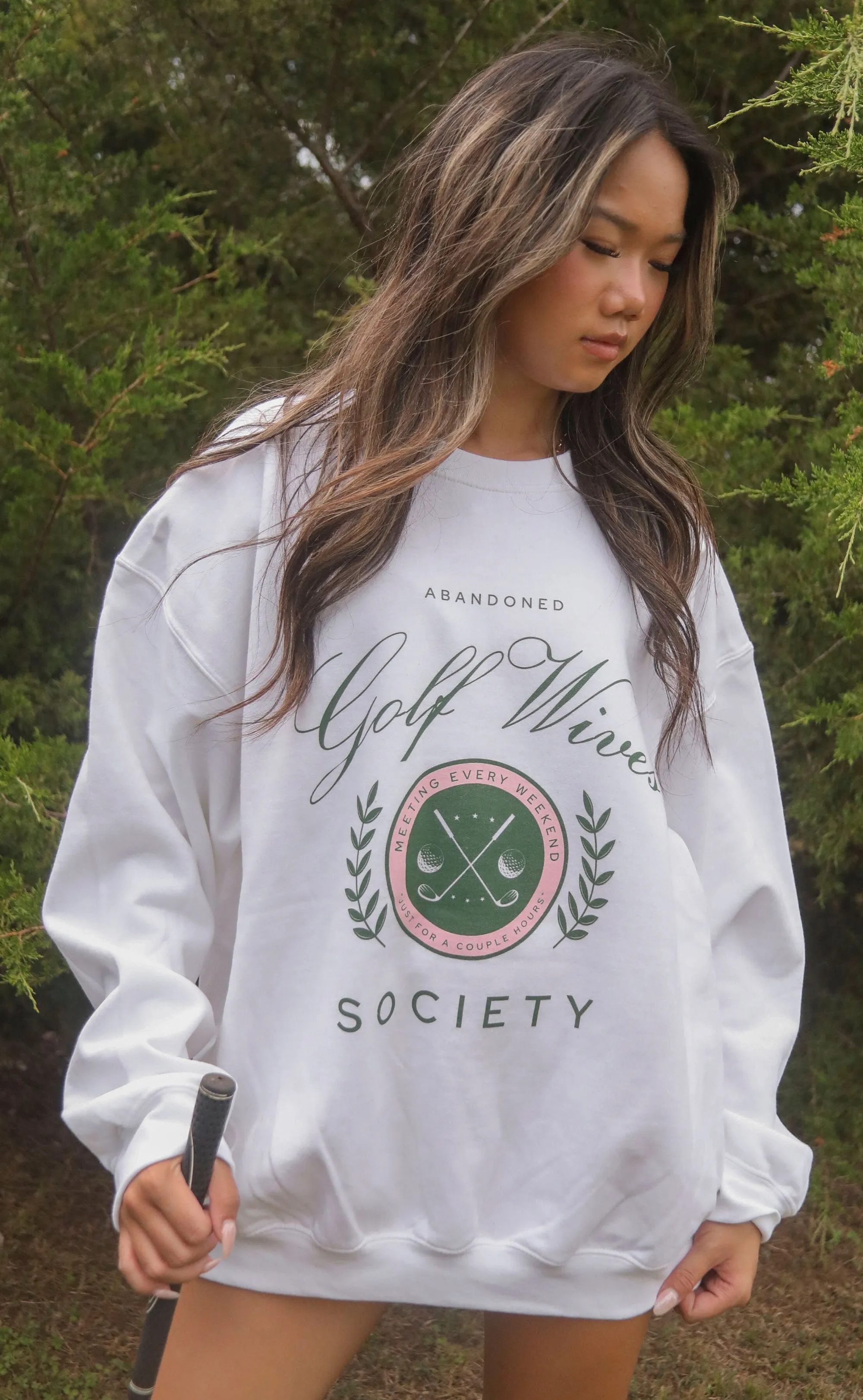 friday   saturday: golf wives sweatshirt