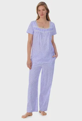 Sweet Ditsy Cotton Long Pajama Set